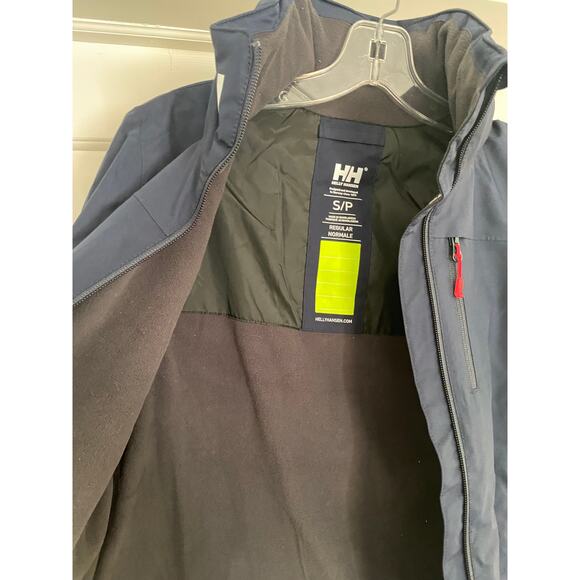 NWT Helly Hansen Women’s Crew Hooded Midlayer Jacket 2.0, Small, Navy, 190$ - Picture 4 of 8